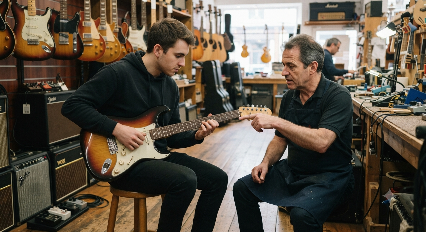 Phân tích các yếu tố cốt lõi khi chọn mua guitar điện lần đầu